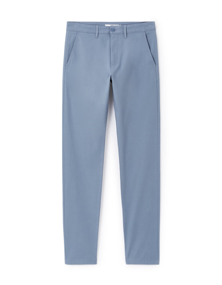 Skinny stretch cotton chinos blue