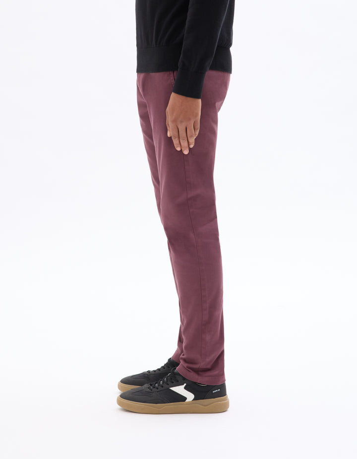 Slim 100% stretch cotton chinos