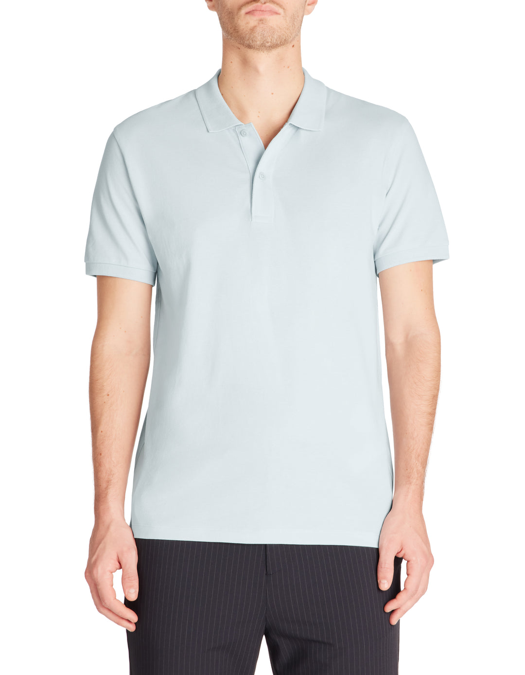 100% cotton piqu polo