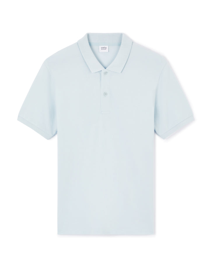 100% cotton piqu polo