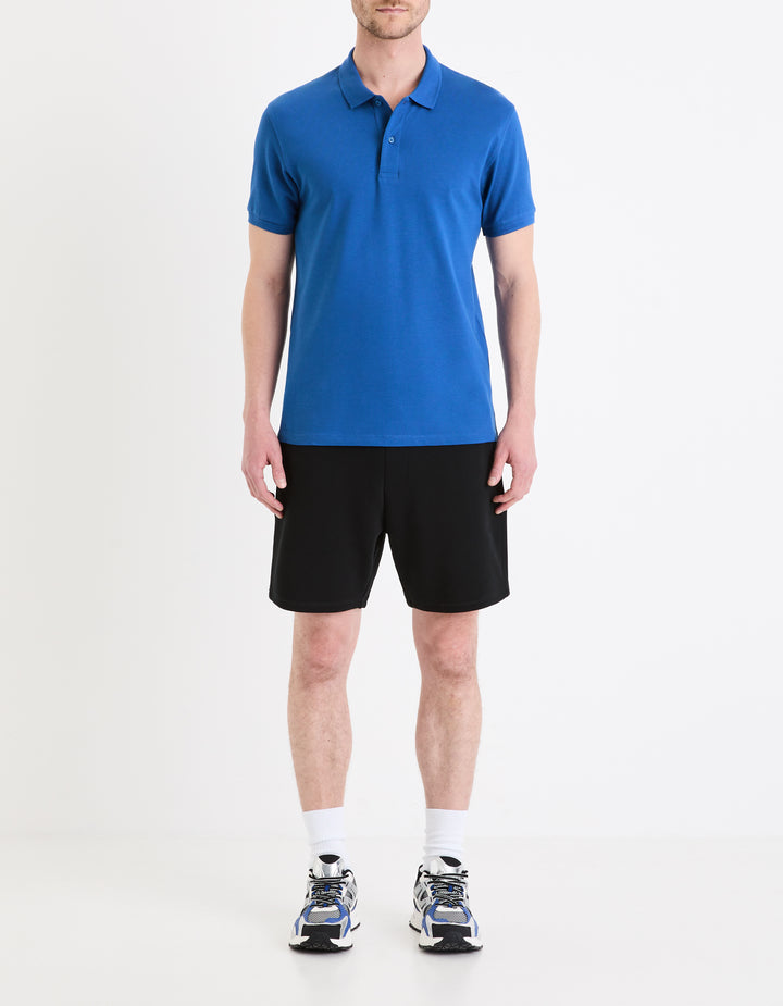 100% cotton piqu polo