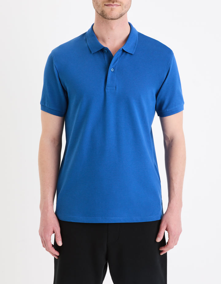 100% cotton piqu polo