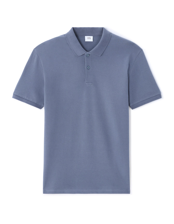 100% cotton piqu polo