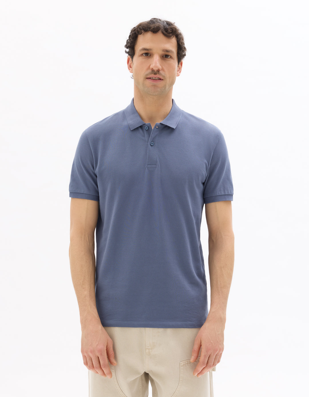 100% cotton piqu polo