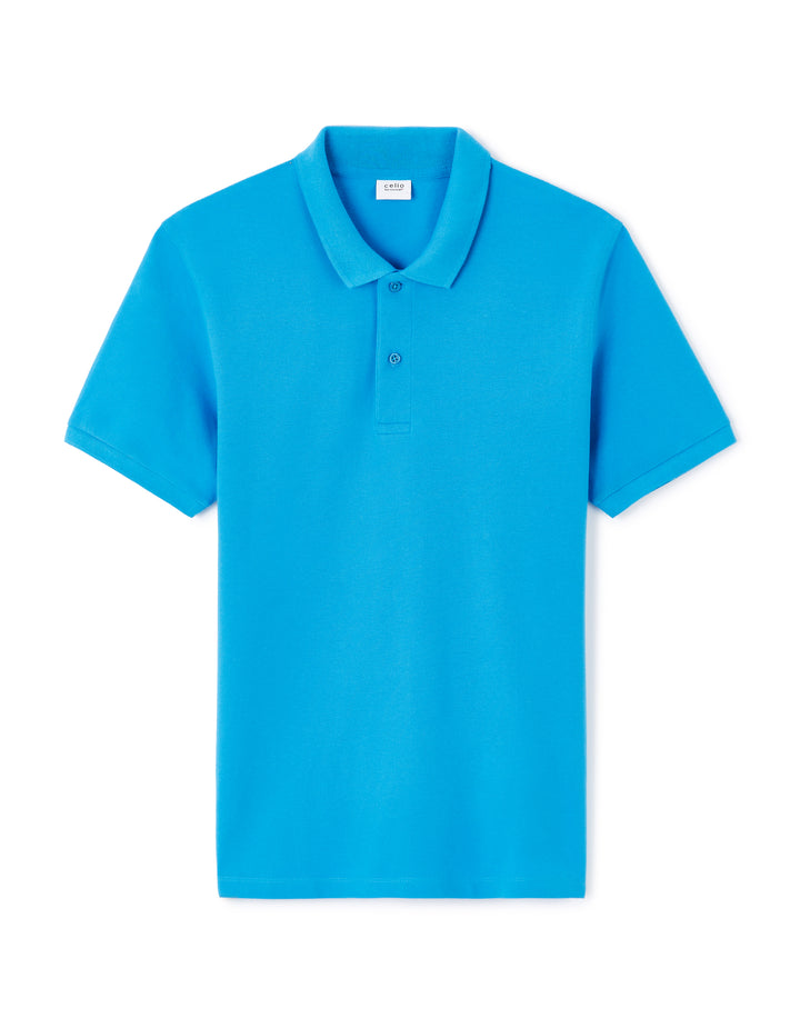 100% cotton piqu polo