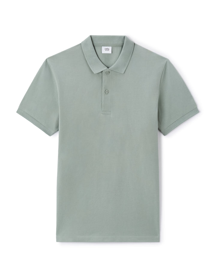 Men - Knitted - Polo Shirt - Short sleeves