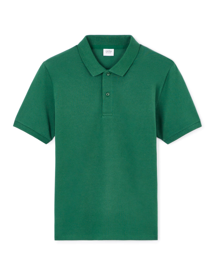 100% cotton piqu polo