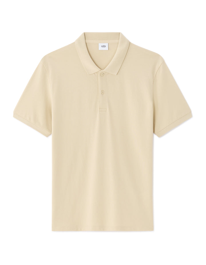 100% cotton piqu polo