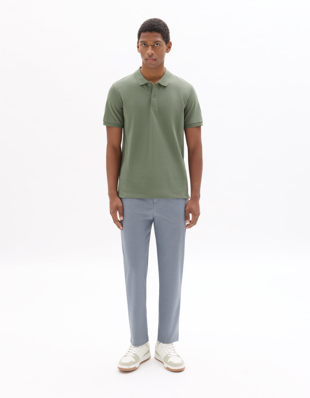 100% cotton piqu polo