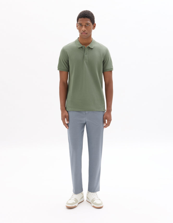 100% cotton piqu polo