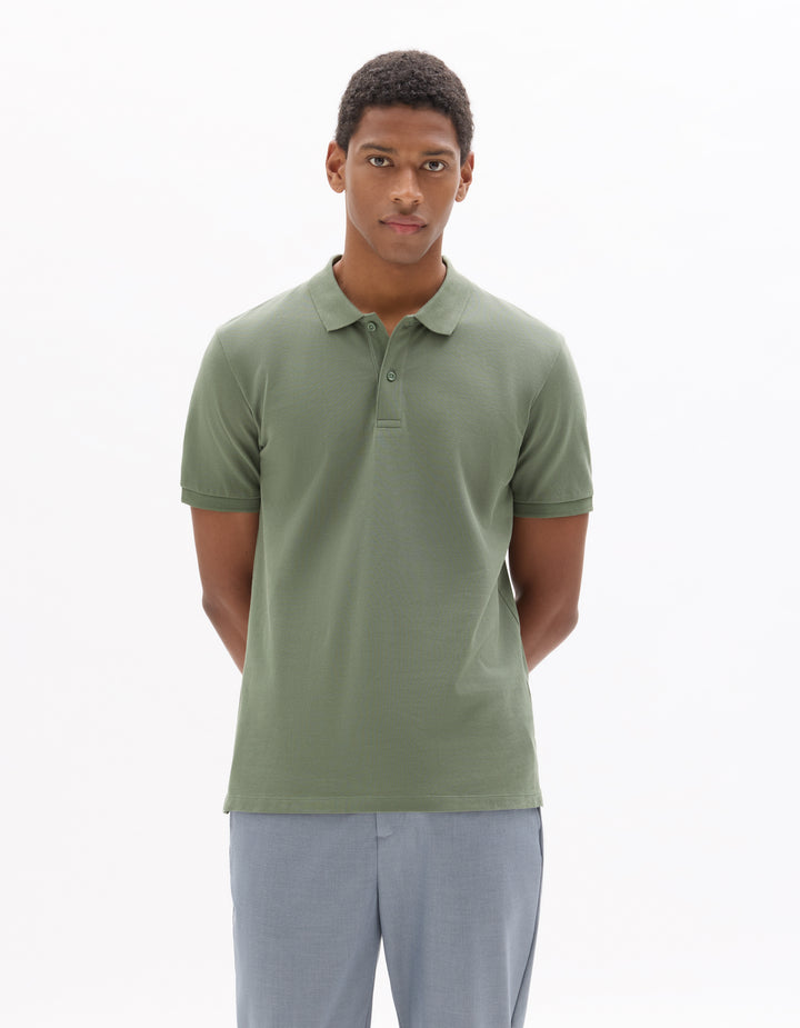 100% cotton piqu polo