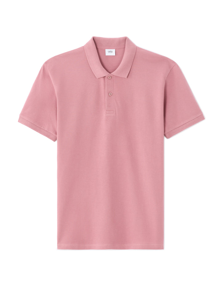 100% cotton piqu polo