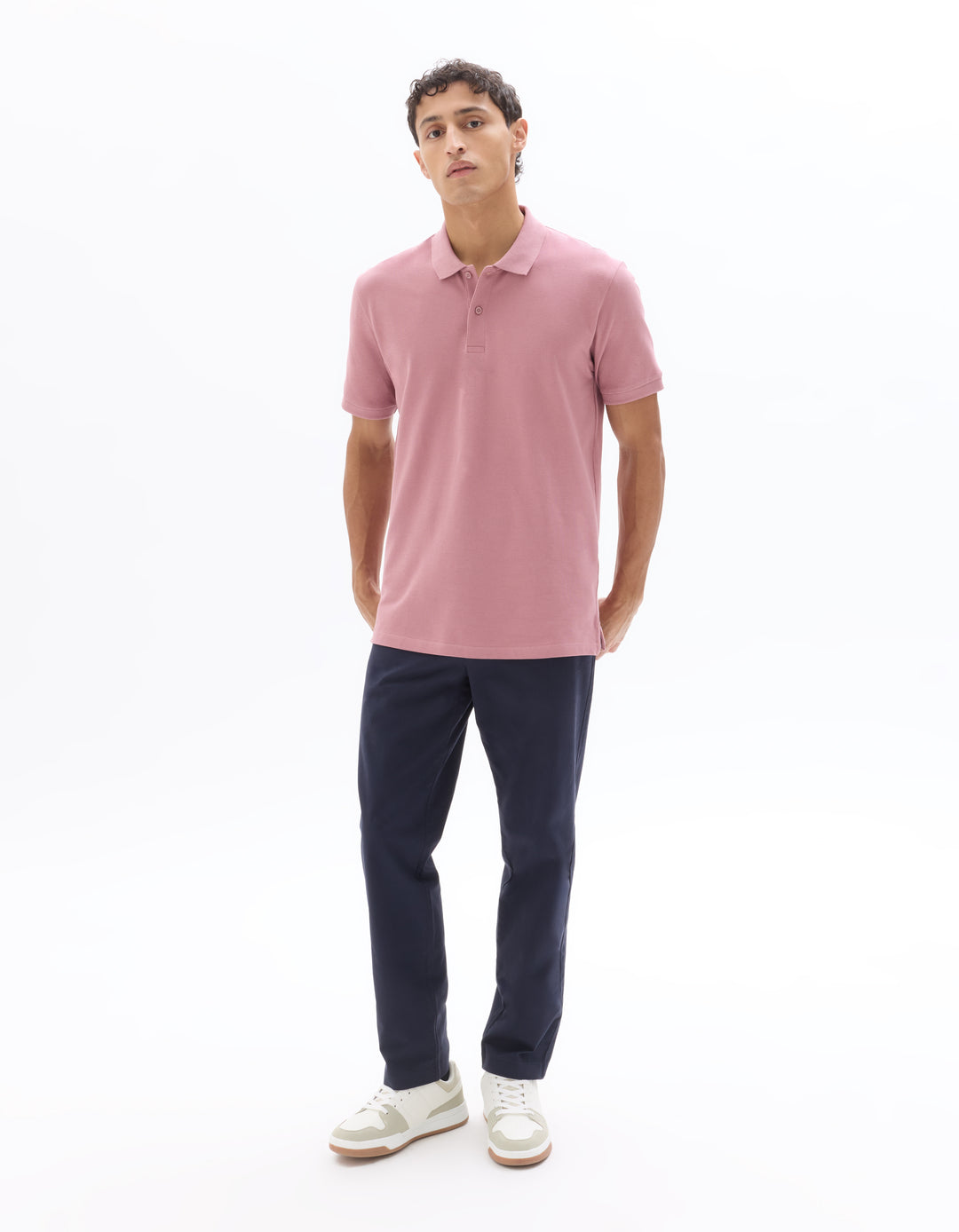 100% cotton piqu polo