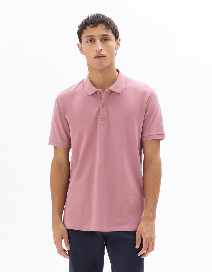 100% cotton piqu polo