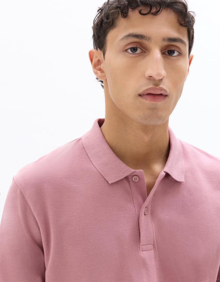 100% cotton piqu polo