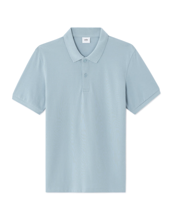 100% cotton piqu polo