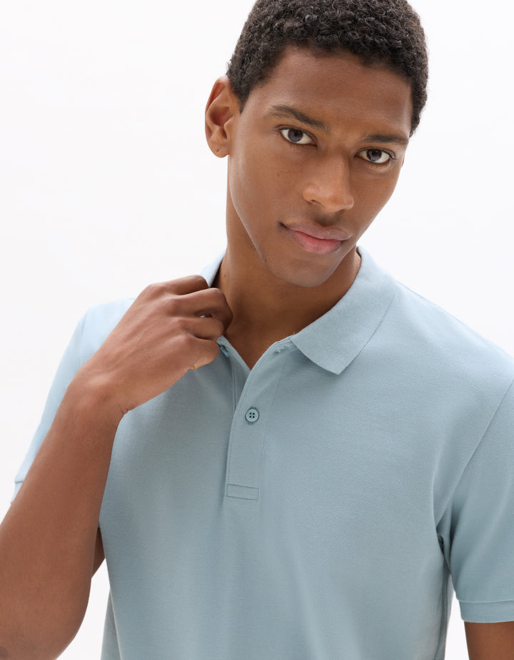 100% cotton piqu polo