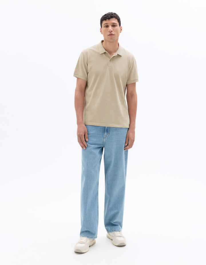 Men - Knitted - Polo Shirt - Short sleeves