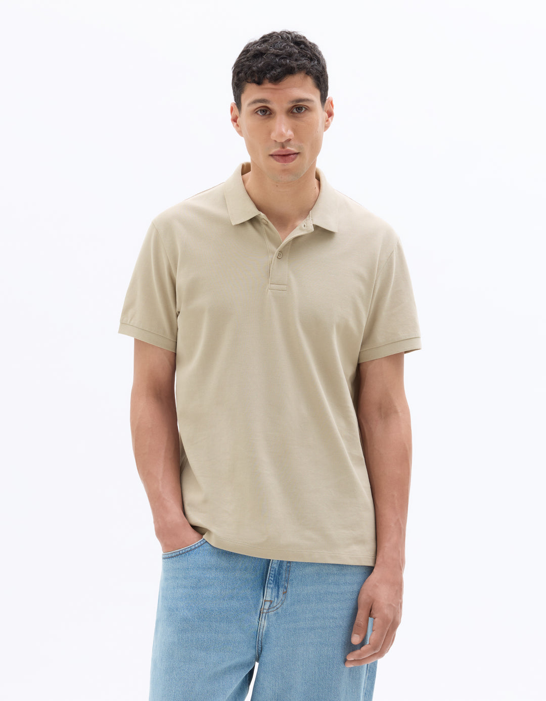 Men - Knitted - Polo Shirt - Short sleeves