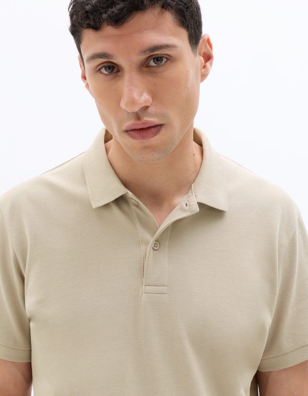 Men - Knitted - Polo Shirt - Short sleeves