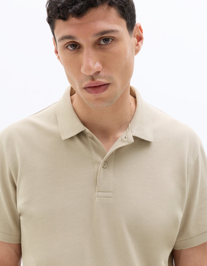 Men - Knitted - Polo Shirt - Short sleeves