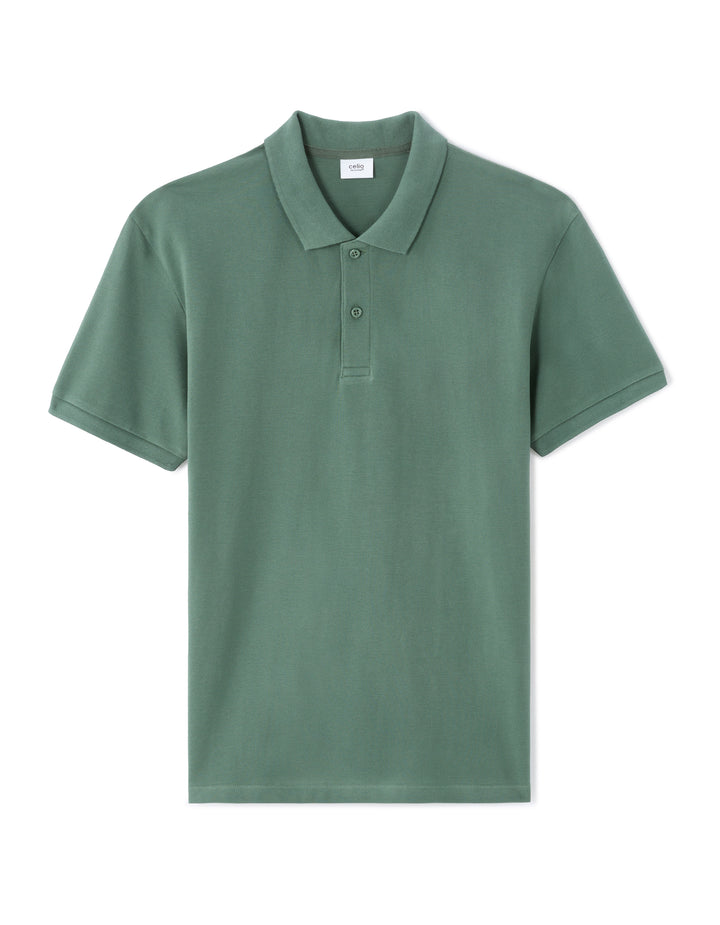 100% cotton piqu polo