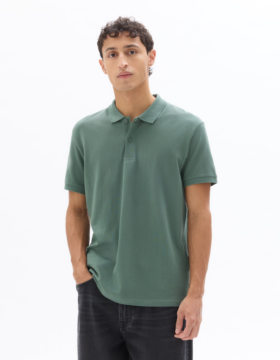 100% cotton piqu polo