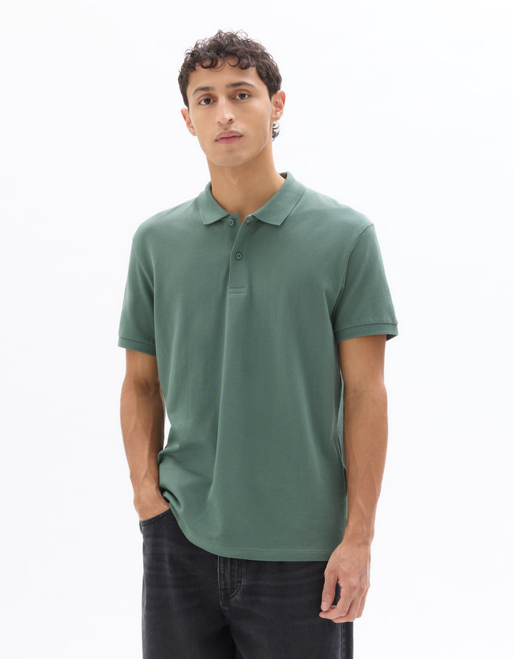 100% cotton piqu polo