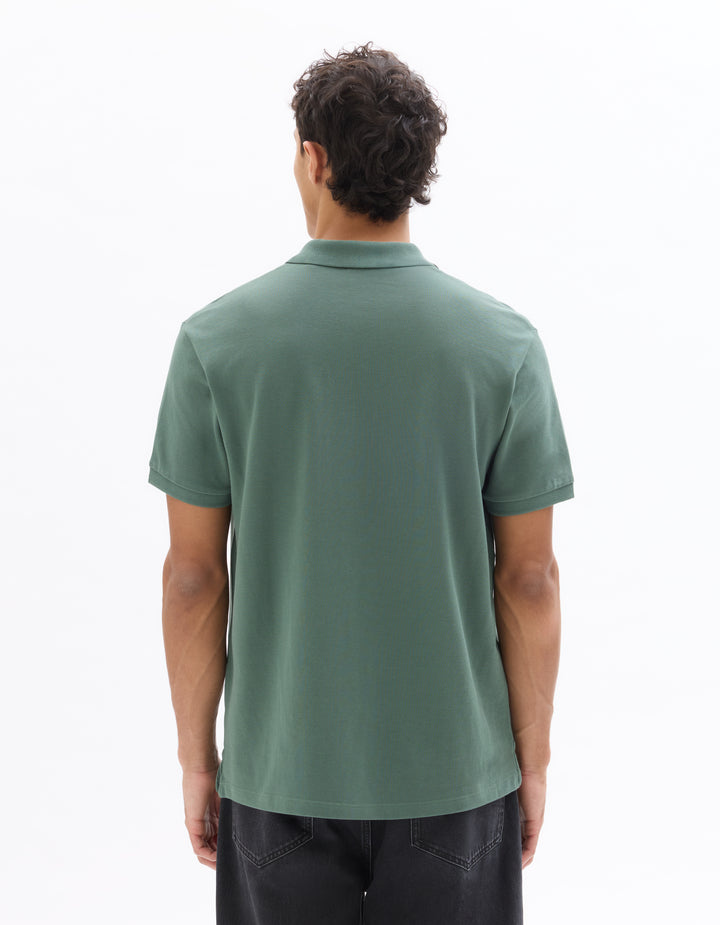 100% cotton piqu polo