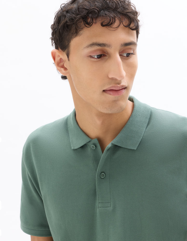 100% cotton piqu polo