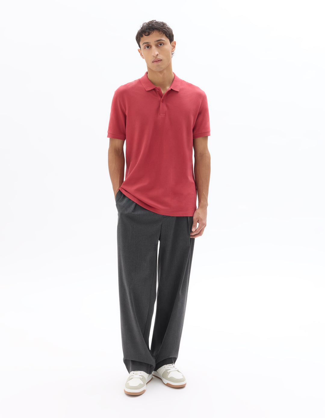 Regular pique polo shirt 100% cotton