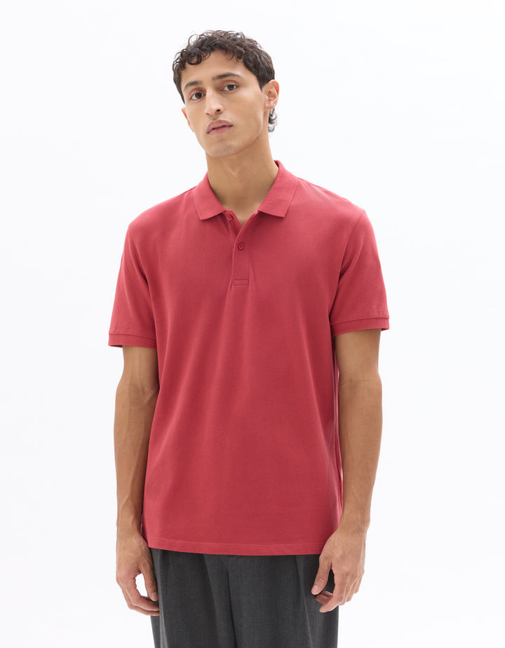 Regular pique polo shirt 100% cotton