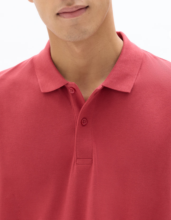 100% cotton piqu polo