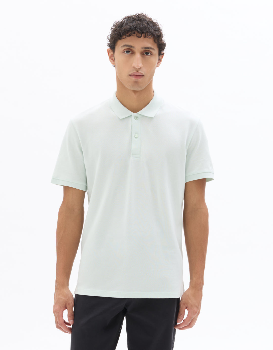 100% cotton piqu polo