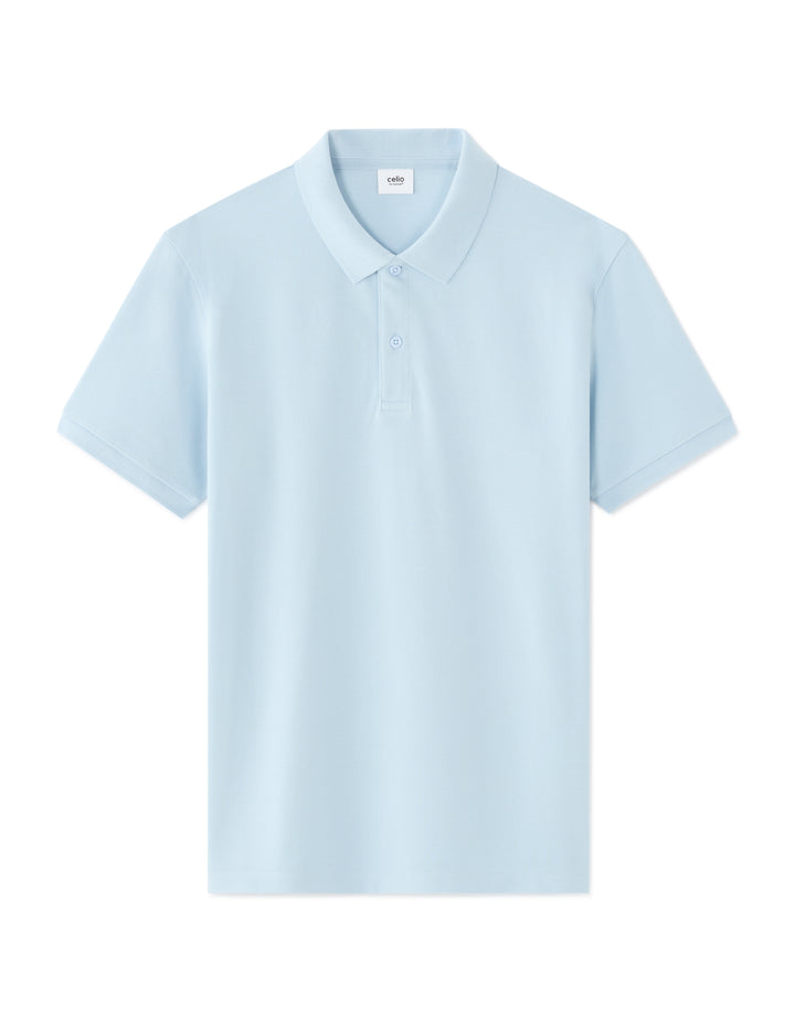 100% cotton piqu polo