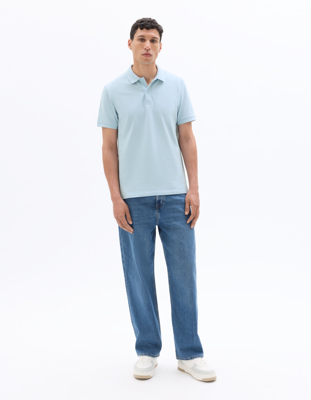 100% cotton piqu polo