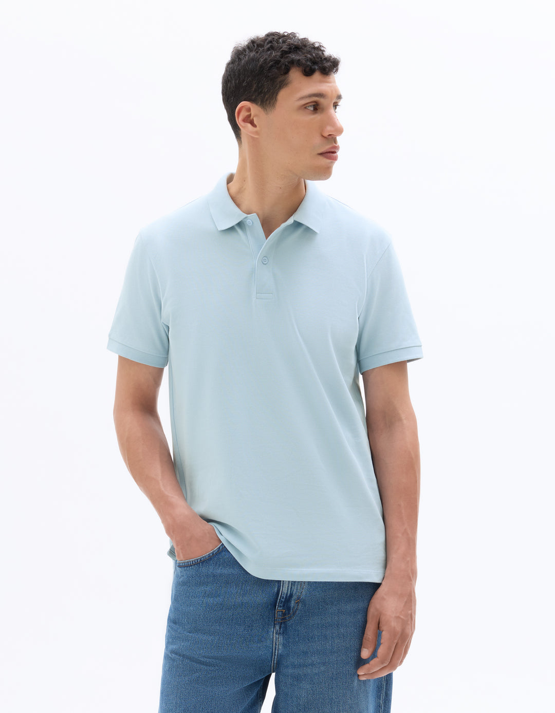 100% cotton piqu polo