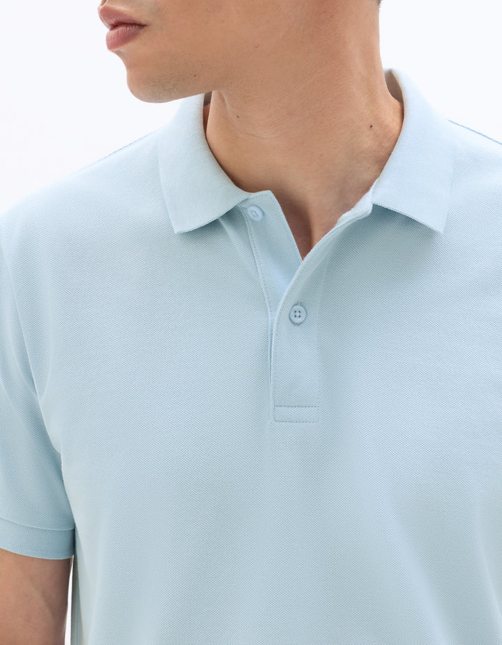 100% cotton piqu polo