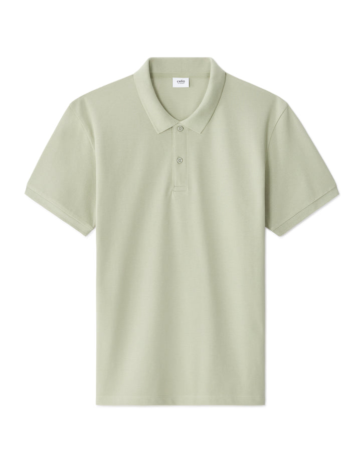 100% cotton piqu polo