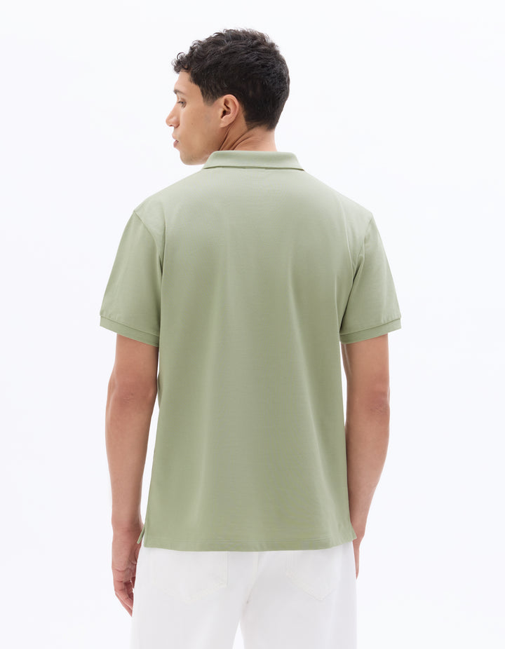 100% cotton piqu polo
