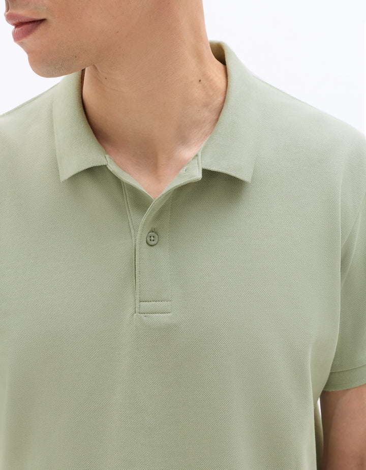 100% cotton piqu polo