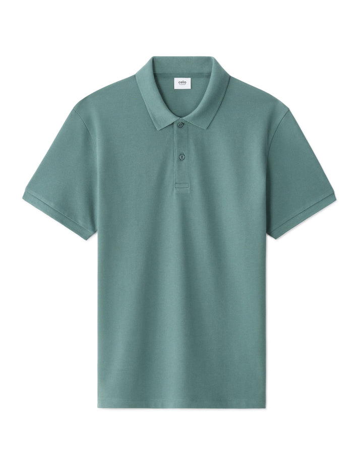 100% cotton piqu polo