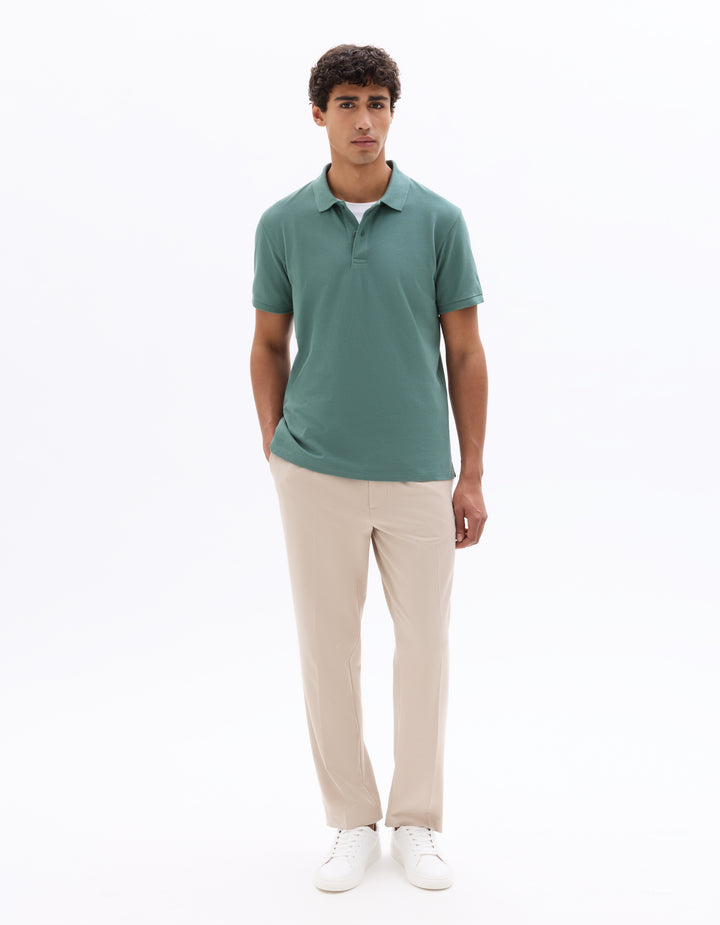 100% cotton piqu polo