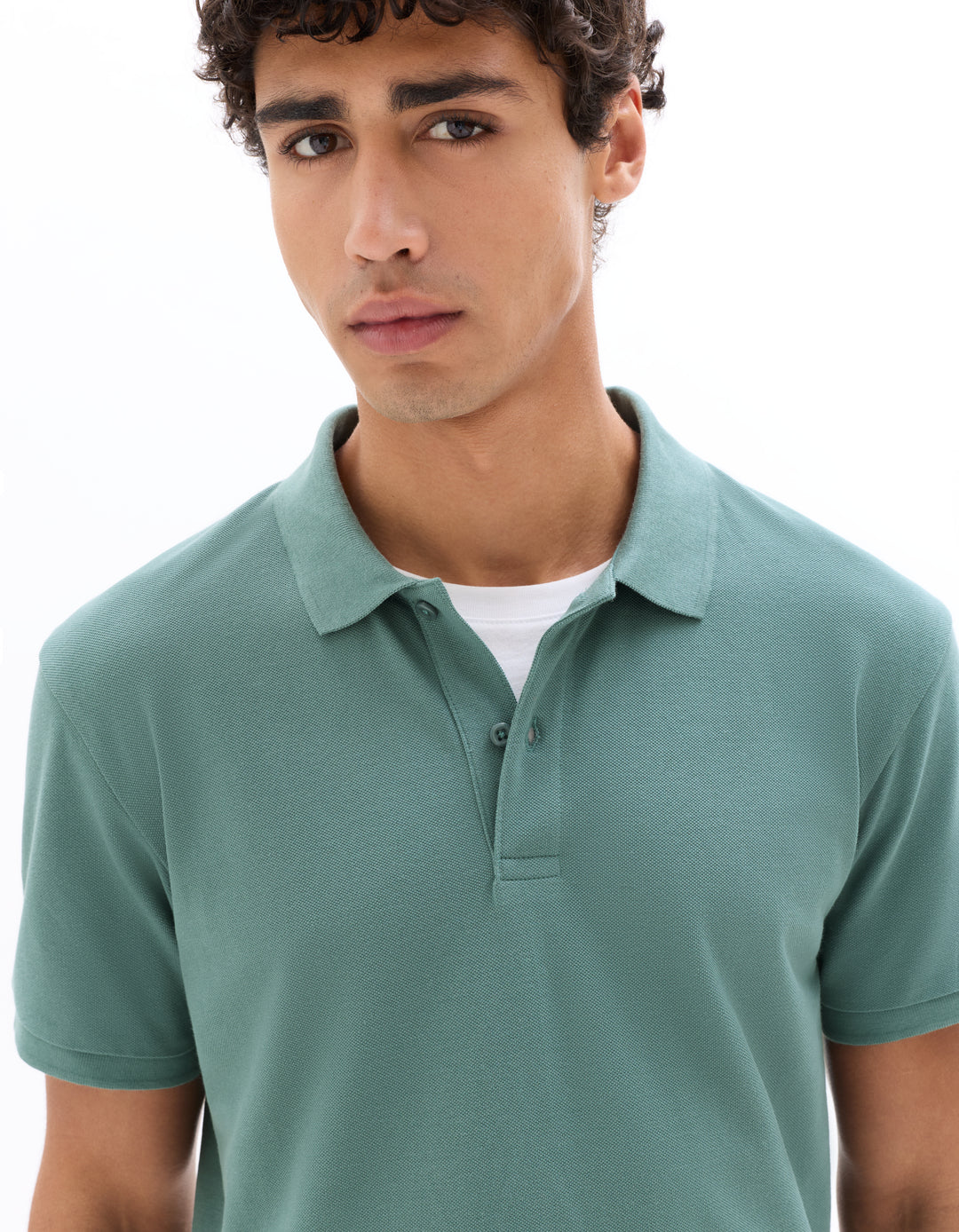 100% cotton piqu polo