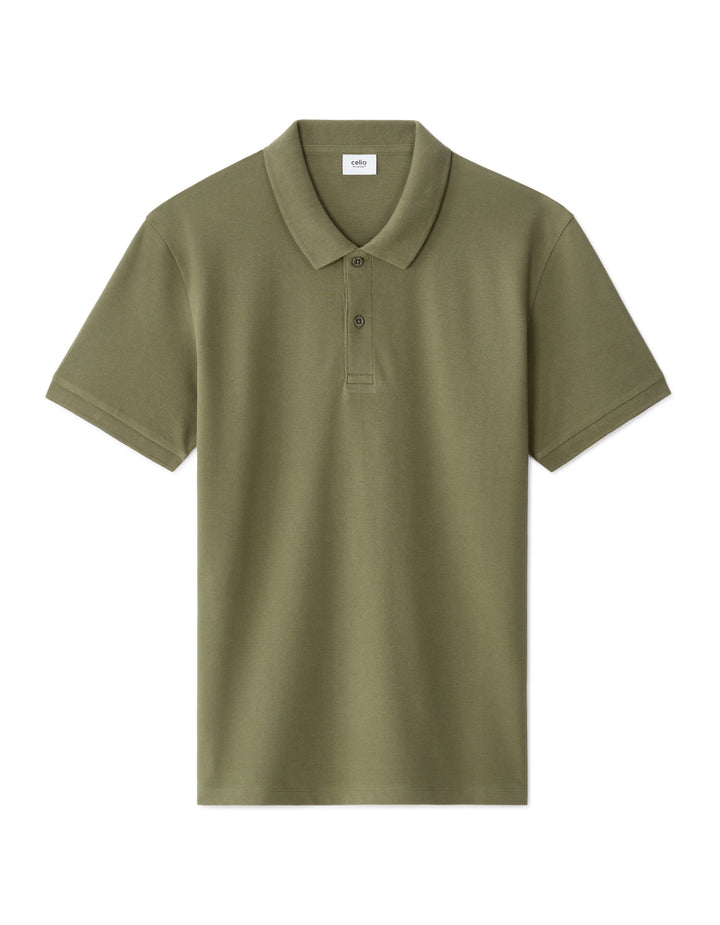 100% cotton piqu polo