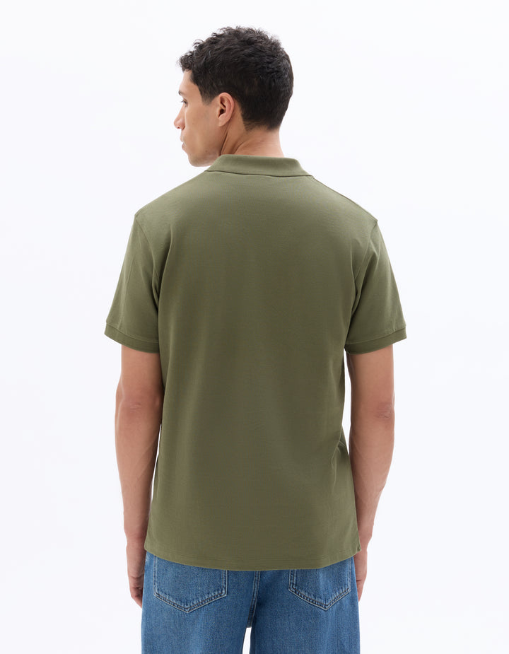 100% cotton piqu polo