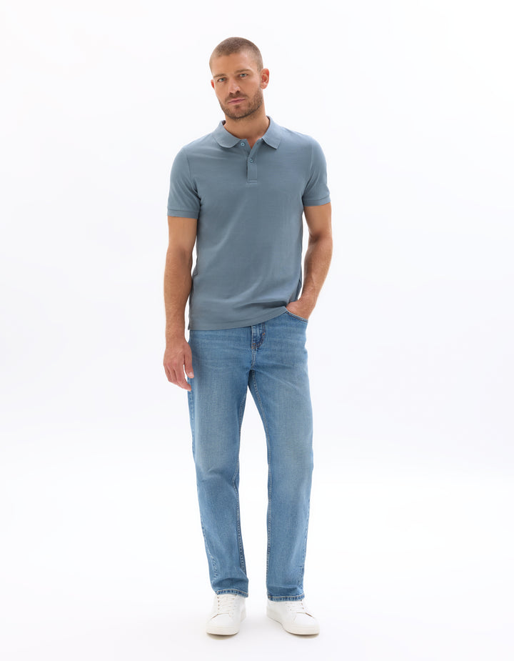 Regular pique polo shirt 100% cotton