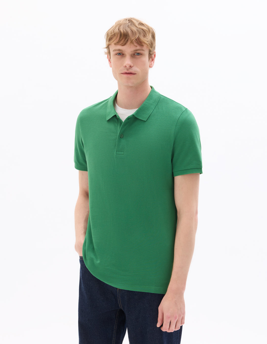 Men - Knitted - Polo Shirt - Short sleeves
