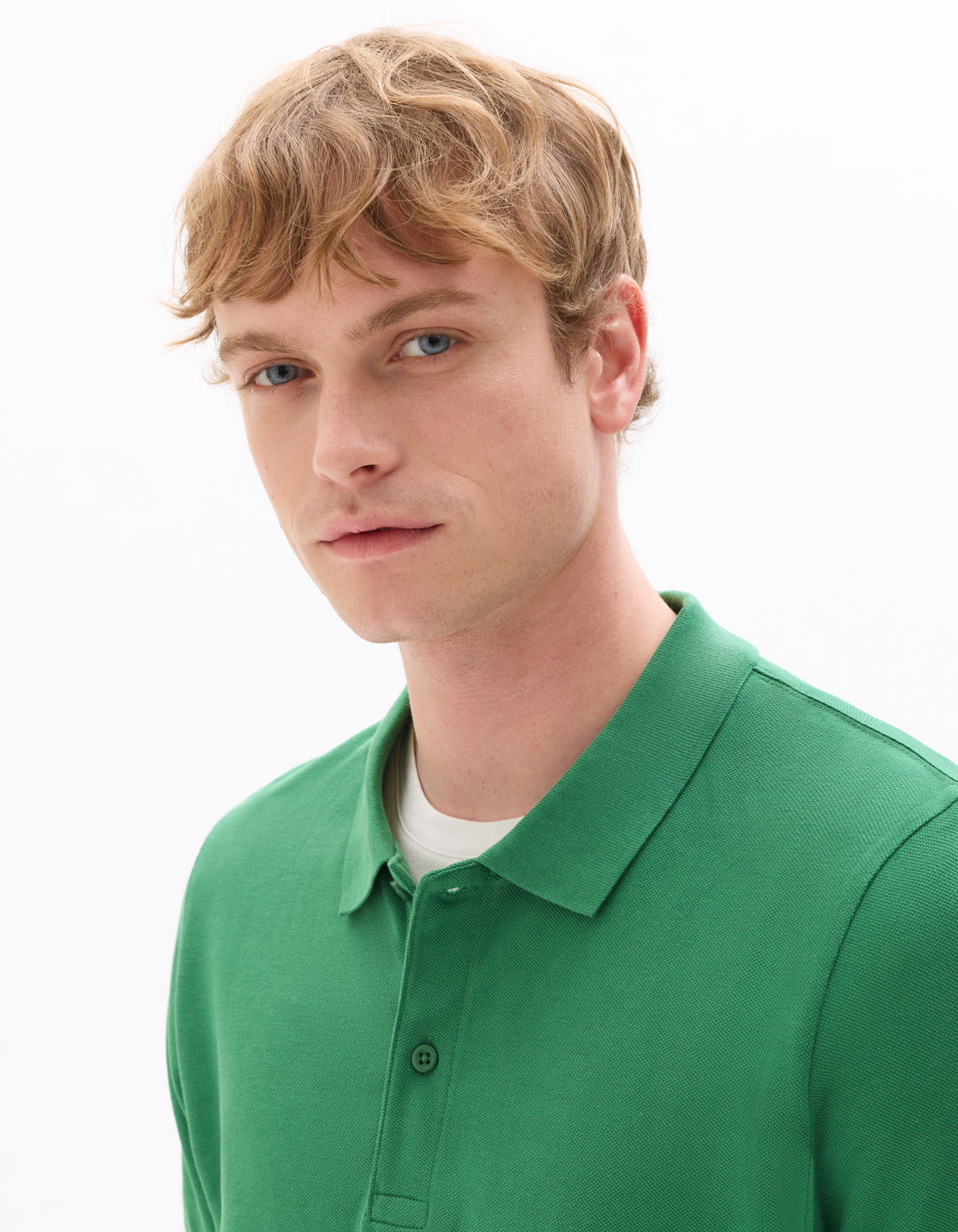 Men - Knitted - Polo Shirt - Short sleeves