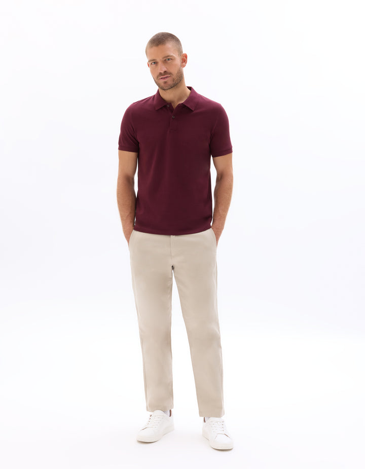 Regular pique polo shirt 100% cotton